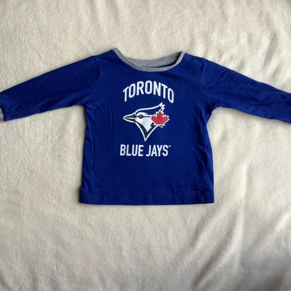 MLB Toronto Blue Jays Baseball 18 Month Long Sleeve Tee 18M